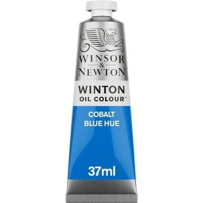 Image of Winsor &amp; Newton 37ml Winton Oil Colour Tube Cobalt Blue Hue,1414179