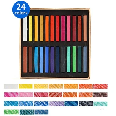 Image of [Mungyo Gallery] Non Toxic Soft Oil Pastels Set of 48 Assorted Colors, Bundle with Rubber Pastel Erasers for Artist and Professional