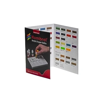 Image of Humbrol Acrylic Colour Chart with hi spec printing