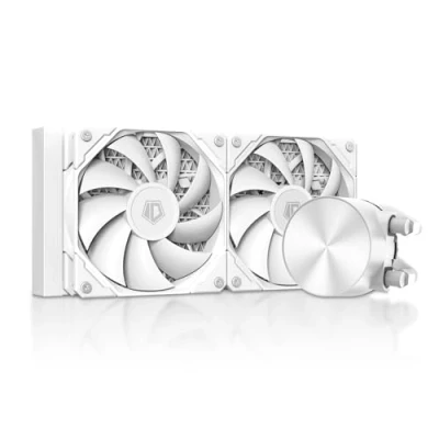 Image of ID COOLING FX240 PRO WHITE Liquid CPU Cooler for Desktop 240mm AIO Cooler, 2 x 120mm High efficient Fans, Special CD Pattern Pump Header, Intel &amp; AMD Compatible