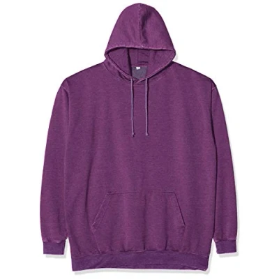 Image of AWDis Men&#039;s Washed Hoodie, Purple (Washed Purple), Medium