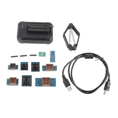 Image of Hilitand USB Programmer for TL866II Plus, 10 Adapters, EEPROM FLASH 8051 AVR MCU GAL PIC Update Tool