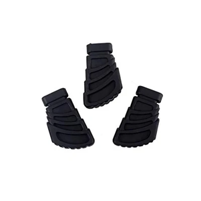 Image of Alnicov 3pcs Replacement Rubber Feet for Single Braced Drum Hardware Cymbal Stands,Black