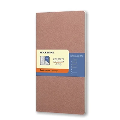 Image of Moleskine Chapters Journal Old Rose Slim Large Ruled