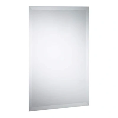 Image of Relaxdays Mirror, Frameless, Wall Mounted, Bathroom, Hallway, Living Room, Dimensions: 40 x 60 cm