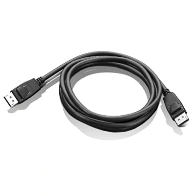 Image of Lenovo 0A36537 DisplayPort to Monitor Cable, Black, 6&#039;
