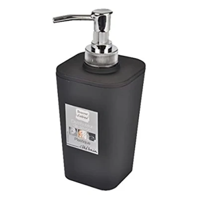 Image of Douceur d&#039;Intérieur SOAP Dispenser Soft Touch Effect, Copper, Black, 7.3 x 18 cm