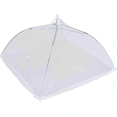Image of Metaltex 116230 Foldable Food Cover, Silver, 35 cm