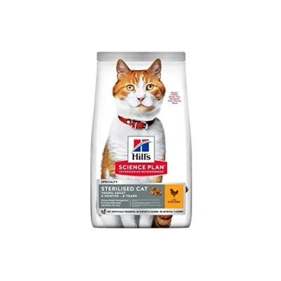 Image of Hills Pet Nutrition S.L. SP Feline Sterilised Young Adult Chicken 3 kg 604122 HIL 400 g
