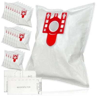 Image of SPARES2GO Dust Bags for Miele FJM C1 C2 C3 S500 S700 S4000 S6000 Vacuum Cleaners (Pack of 20 + Filters)
