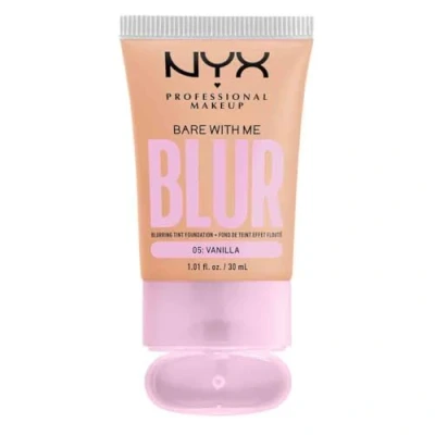 Image of NYX Professional Makeup Blurring Tint Foundation, Medium Coverage, Matte Finish, With Niacinamide, Matcha and Glycerin, 12 Hours Hydrating, Bare Me Blur, 30 ml, Shade: Vanilla