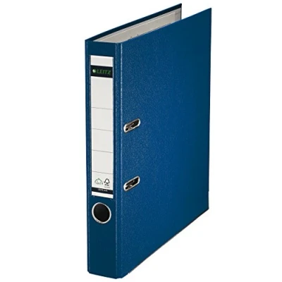 Image of Leitz 180 Degrees Plastic Lever Arch File A4 50 mm Blue, Pack of 10