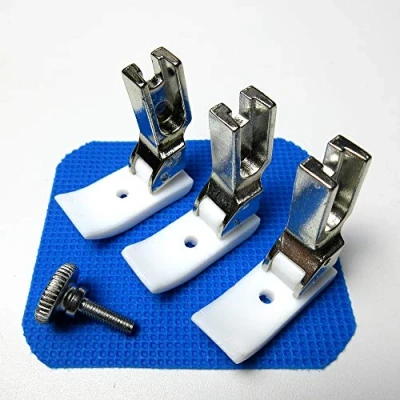 Image of 3 Sets Feet Teflon Piping Foot Left Side for juki Ddl 8500 8700 5550 Brother Singer Consew Artisan