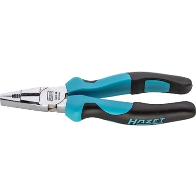 Image of HAZET 1850 33 190 mm Combination Pliers Bright Chrome Plated