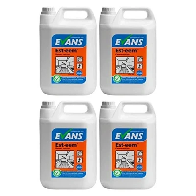 Image of Evans Vanodine Est eem Perfume Free Cleaner &amp; Sanitiser 5 Litre (4 x 5L)