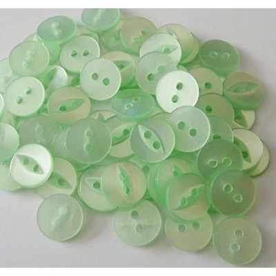 Image of HolmeCraft Pack of 100 mint green fisheye fashion baby buttons (17mm wide) size 26