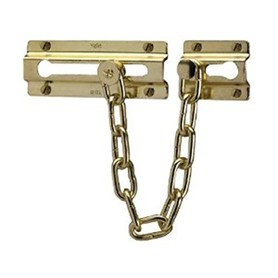 Image of Yale Locks P1037 EB Door Chain Brass Finish