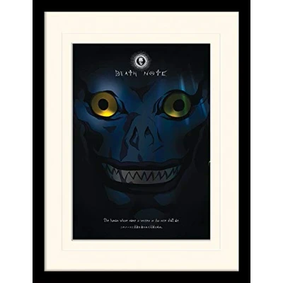 Image of Death Note (Ryuk Shadow Mounted &amp; Framed Print, Multi Coloured, 30 x 40cm