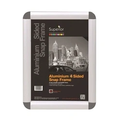 Image of Stewart Superior Snap Frame A3 Grey ROUNDGREYA3