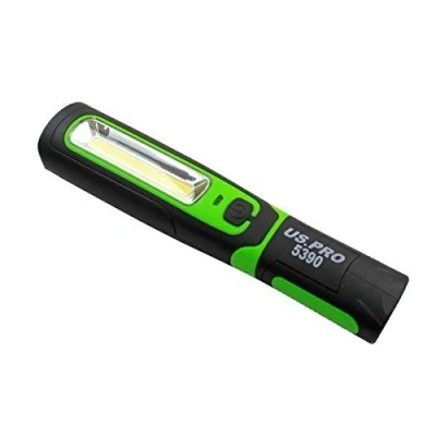 Image of US PRO Cob Inspection Light &amp; LED Torch Super Bright Rechargeable Magbender Body 5390