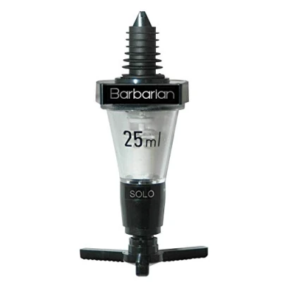 Image of Barbarian 25ml Single Optic Measure Made in The UK &amp; Government Stamped Individual Spirit Dispenser Home Bar Pub