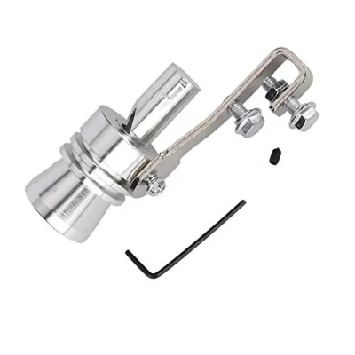 Image of Qiilu Motorcycle Exhaust Pipe,Trumpet Type Aluminium Alloy Universal Modification Pipe (XL)
