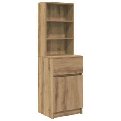 Image of vidaXL Bedside Cabinet Artisan Oak 39x35x125 cm Engineered Wood