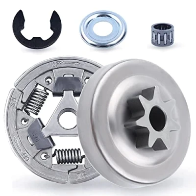 Image of Adefol 3/8&quot; Clutch Drum Sprocket Kit for STIHL MS362 MS391 MS461 MS311 Chainsaw, 7 Teeth + Assembly Needle Bearing Washer E clip Spare Parts 5 in 1