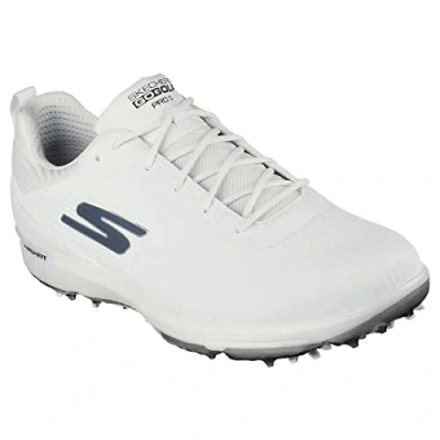 Image of Skechers Mens Go Golf Pro 5 Shoes White/Grey UK 9