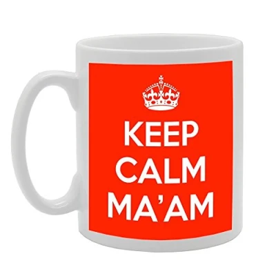 Image of Coralgraph Inc MG449 Keep Calm MA&#039;AM Novelty Gift Printed Tea Coffee Ceramic Mug