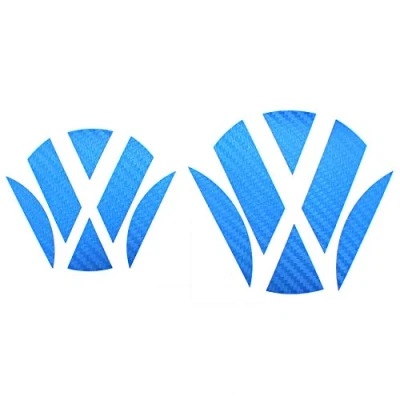 Image of Finest Folia Emblem Corners Inlays Film Sticker Perfect Fit K006/K007 (Carbon Blue)