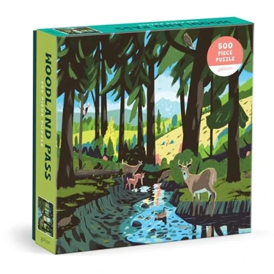 Image of Galison 9780735382565 Woodland Pass 500 Piece Puzzle