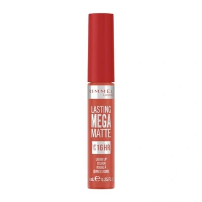 Image of Rimmel London Lasting Mega Matte Liquid Lipstick, Long Lasting, Hydrating, Vegan Formula 600 Coral Sass, 7.4ml