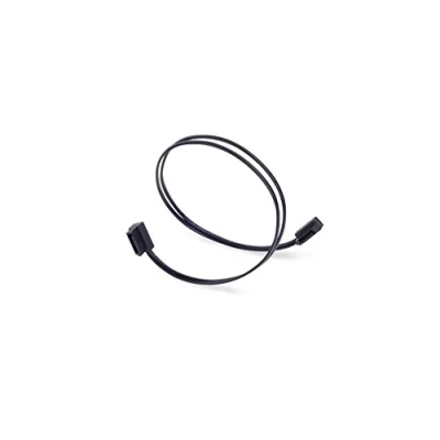 Image of SilverStone SST CP11 300 Ultra Thin SATA III 6 Gbps Cable, laterial 90 angled, super low profile connectors, 30cm