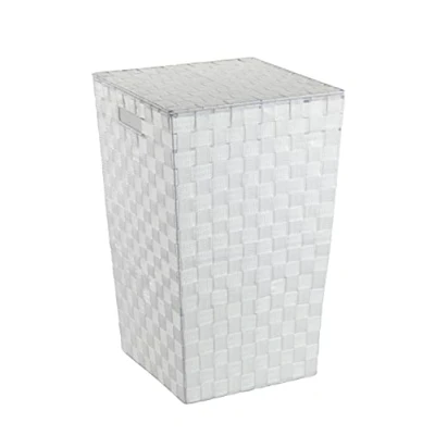 Image of WENKO Laundry bin Adria Square in White, 33 x 53 cm