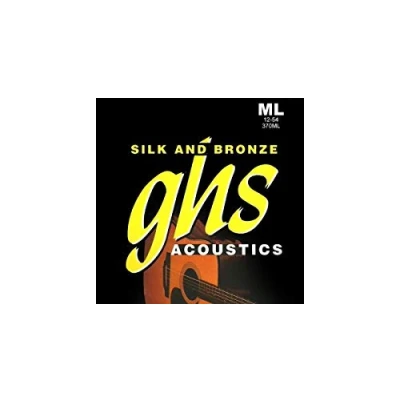 Image of GHS SILK &amp; BRONZE String Set For Acoustic Guitar 370 ML Medium Light 012/054