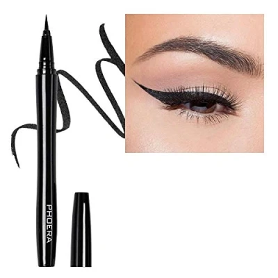 Image of AQUAPURITY PHOERA® WATERPROOF LIQUID EYELINER PEN BROWN BLACK AND 4 MORE COLOURS SMUDGE PROOF EYE LINER LONG LASTING MAKEUP COSMETICS UK (104 SHIMMER)