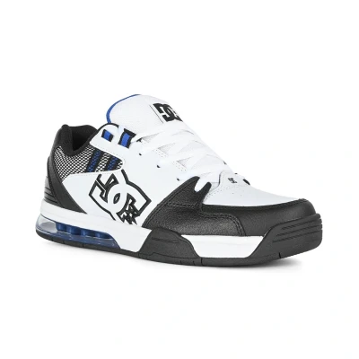 Image of DC Shoes Versatile Trainers, Size: 8.5, Ibb white black blue Suede