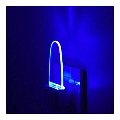 Image of 4 Pack Night Light Lamp with Dusk to Dawn Sensor, Plug in, Blue Led