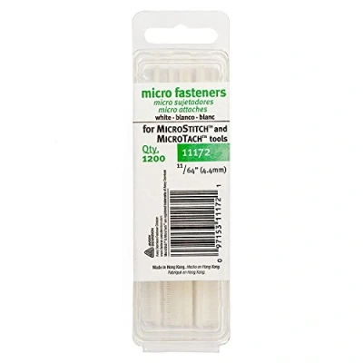 Image of MicroStitch Fastener Refill Natural, Synthetic Material, 4.4 mm, White