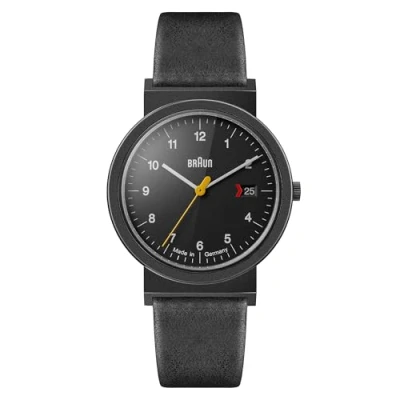 Image of Braun Gents AW 10 EVOB Classic Watch with Black Dial and Leather Strap