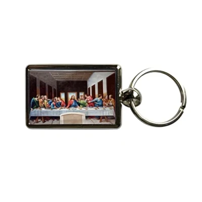 Image of The Last Supper by Leonardo da Vinci Painting Metal Keyring