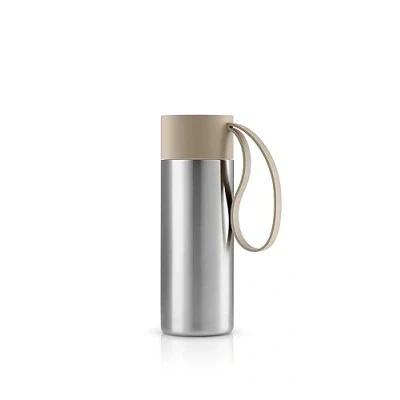 Image of Eva Solo To Go cup 12oz Double walled thermo with vacuum Danish Design, Functionality &amp; Quality Pearl beige