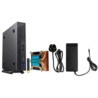 Image of CiT LT100 1 Litre USB3.0 Ultra Thin Mini ITX Computer Case With 120W Laptop Adpater, CPU Cooler &amp; Wi FI Antenna 5cm Included