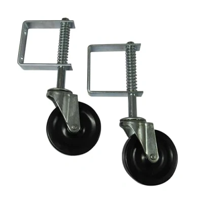 Image of Spring Loaded Gate Wheel 4&quot; (Heavy Duty Sliding Fence Support Jockey Door 100MM) (Pack of 2)