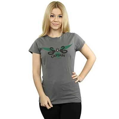 Image of Harry Potter Women&#039;s Slytherin Captain T Shirt Charcoal Large