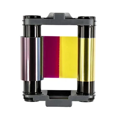 Image of CBGR0100C YMCKO Ribbon Full Color for Evolis Badgy 100 200 Card Printers, Prints