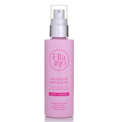 Image of Ella &amp; Jo Tanning Face Mist Glow Natural Even Tan, Hydrating, Lightweight Freshly Scented (Light Medium)