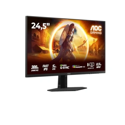 Image of AOC Gaming 25G4SRE 25 inch Full HD monitor, 300 Hz, 1 ms, G Sync comp., HDR400 (1920x1080, 2x HDMI 2.0, DisplayPort 1.4) black red