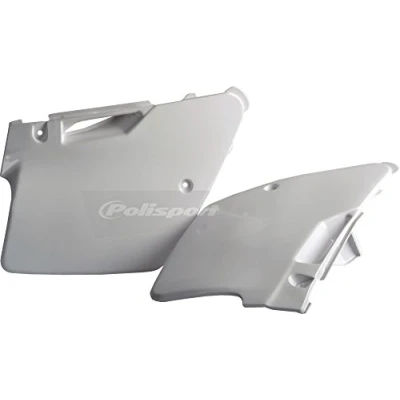 Image of Polisport Suzuki Side Panels RM 125 250 2001 2008, White Motocross4u